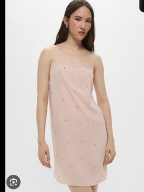 open lace back dress Mesh skirt double layer dress – Hibobi main image 0